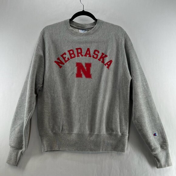 Champion Other - Champion Nebraska Cornhuskers Sweatshirt Men's Size Small Crewneck Pullover Gray